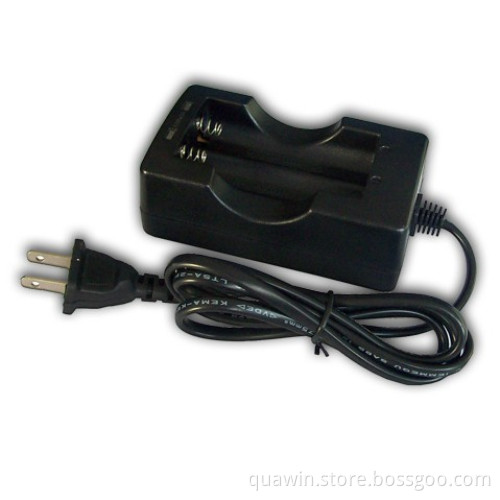 18650 Double Channel Battery Charger with 1.2DVC Car Charger